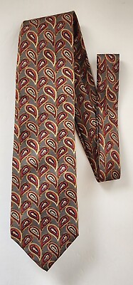 #ad Vintage Christian Dior Multicolor Paisley 100% Imported Silk Made in USA 3.5 $17.99