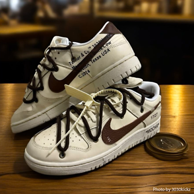 #ad The Mocha Masterpiece Nike Dunk Low Size 9.5 Sneakers Men#x27;s 13 27 Like Off White $990.00