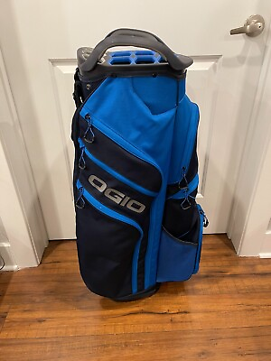 Ogio Woode 15 Cart Golf Bag 15 Way Top Blue $150.00