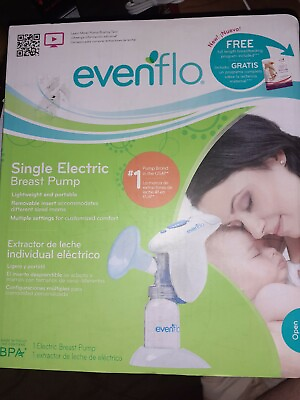 Evenflo Single Electric Breast Pump Lot NEW. disposable nursing pads $45.00