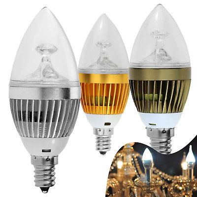 #ad 110V LED Candle Light Bulbs 6W 8W 10W E12 E26 E27 Dimmable Candelabra Chandelier $5.60
