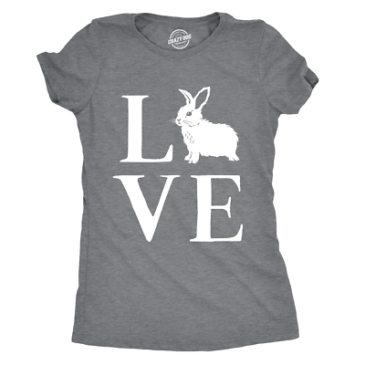 #ad Womens Love Bunny Tshirt Cute Adorable Easter Sunday Rabbit Tee For Ladies $7.70