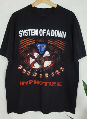 #ad New Popular System Of A Down T Shirt Hypnotize 2005 Soad Cotton Shirt $6.99
