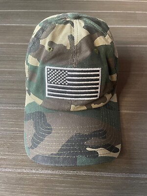 #ad Camo American Flag Hat Cap Strapback $7.56