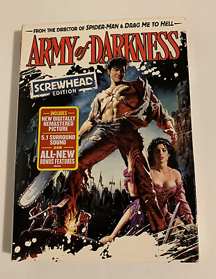 #ad Army of Darkness DVD 2009 Screwhead Edition New Sealed $10.00