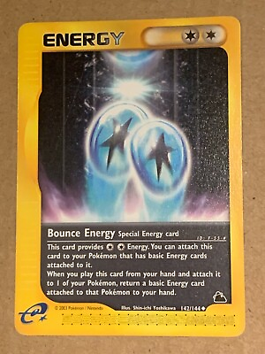 #ad Pokemon Card Skyridge Bounce Energy 142 144. E Series $5.99