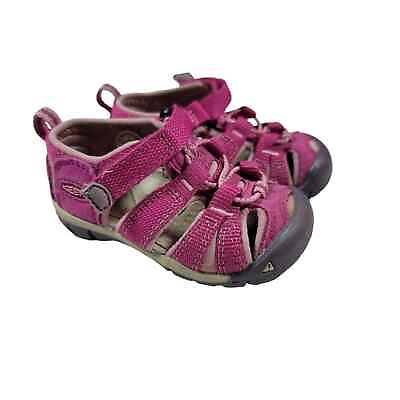 #ad Keen Newport baby toddler pink close toed outdoor hiking sandals sz 5 $17.99