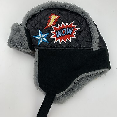 #ad Wow Star Lightning Bolt Boys Winter Hat Size 12 24 Months New $10.49