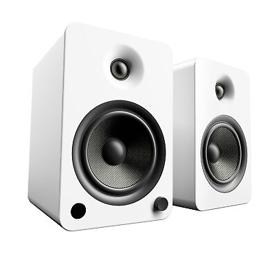 #ad Kanto YU6 Matte White Pair Bluetooth Powered Speakers with Phono Preamp $479.99