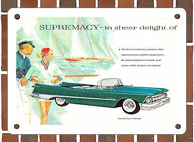 #ad METAL SIGN 1959 Imperial Crown Convertible 2 10x14 Inches $24.61