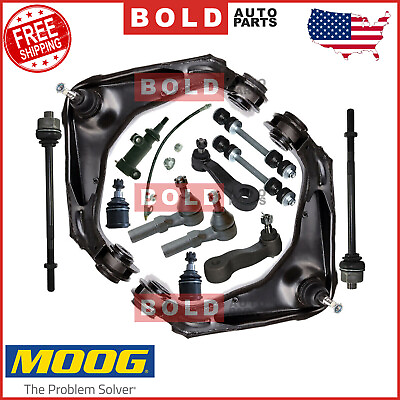 #ad #ad MOOG Complete Front Suspension Kit 19 PCS For Chevy Silverado 3500 2500HD 8 Lug $679.95