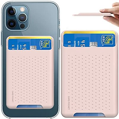 #ad Card Holder for Back of Phone Case Adhesive RFID Phone Card Holder Reused Sti... $14.66