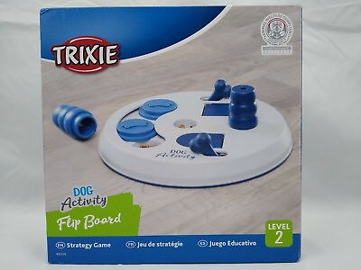 #ad New Trixie Activity Flip Board Strategy Game Dog Toy Level 2 White NIB $9.99
