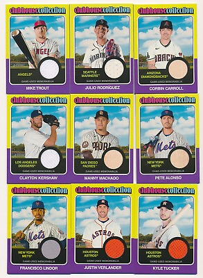#ad 2024 Topps Heritage Clubhouse Collection Relic YOU PICK CHOOSE Flat Ship $3.99