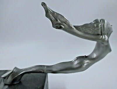 #ad nude nymph swimming lady 1930 rare car hood ornament  $85.00