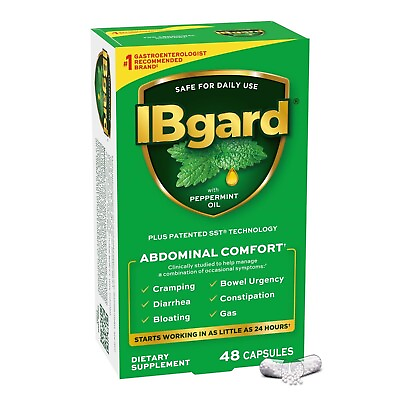 #ad IBgard Gut Health Supplement Peppermint Oil Capsules 48 Ct Packaging May Vary $18.99