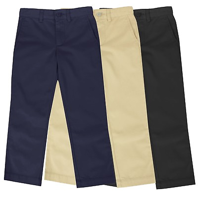 #ad Boys School Uniform Pants New Size 4 16 Regular amp; Husky Flat Front Style NWT NEW $14.97
