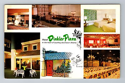 #ad Atlanta GA Georgia Hotel Dinkler Plaza Advertising Antique Vintage Postcard $6.99