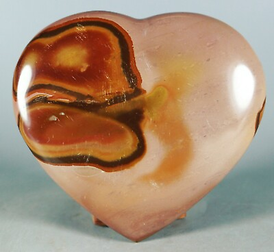 #ad NATURAL POLISHED POLYCHROME JASPER HEART From Madagascar $16.77