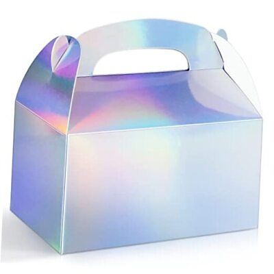 #ad Party Treat Boxes Iridescent Metallic Foil Gift Boxes for Party Favors $21.21