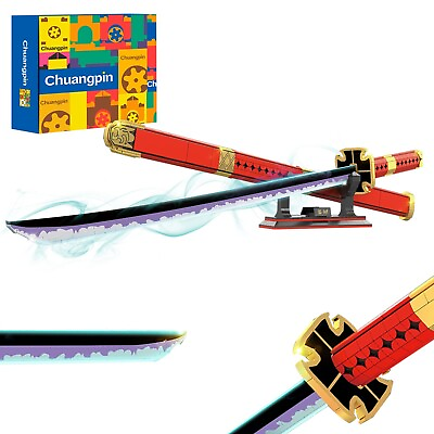 #ad CHUANGPIN Cosplay Zoro Sandai Kitetsu Sword Building Blocks Model ToyAnime S... $80.49