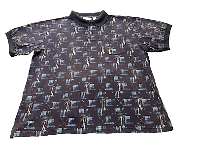 #ad Vintage Michael Austin Men#x27;s Shirt 2XL Polo Golf Shirt Free Shipping $18.99