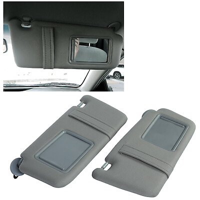 #ad #ad For Toyota Camry 2007 2011 Gray Car Sun Visor Pair Left amp; Right Side W O Sunroof $27.99