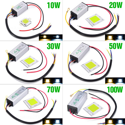 #ad 10W 20W 30W 50W 70W 100W LED Chip Bulb Driver Power Waterproof Supply High SMD $4.94