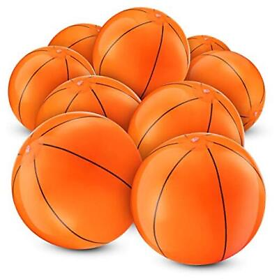 #ad Bedwina Inflatable Basketballs Pack of 12 12Pcs 16quot; Inflatable Basketballs $25.07
