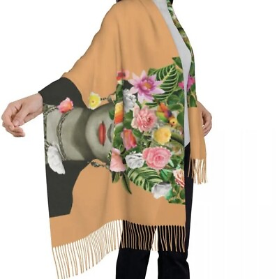 #ad Frida Kahlo Quality “Like Cashmere Feel” Super soft and universal shawl $35.99