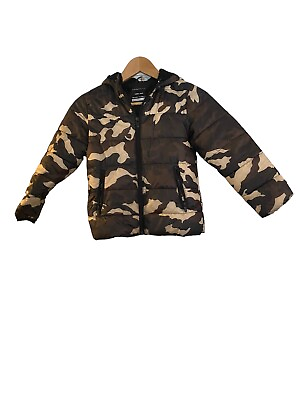 #ad Primark Kids Winter PufferJacket Camouflage Great condition Siz Kids Camp Jacket $15.00
