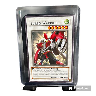#ad Turbo Warrior DP08 EN015 Yugioh Yu Gi Oh Rare Nice 1st Edition $1.75