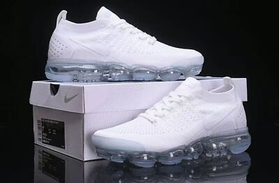 #ad DS Nike Air VaporMax FlDS Niyknit 2 pure white men#x27;s air cushion shoes brand new $153.53
