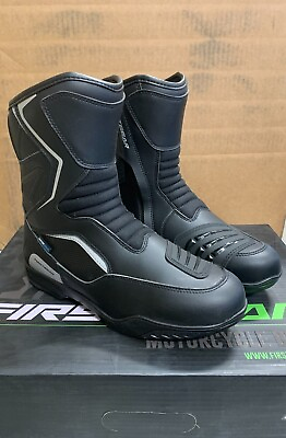 #ad FirstGear Big Sky Black Motorcycle Riding Boots Men#x27;s Sizes 9 11 12 *Open Box* $48.99