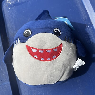 #ad 8quot; Cuddly Crew Sharky Shark Squishy Plush Pillow Design $11.88