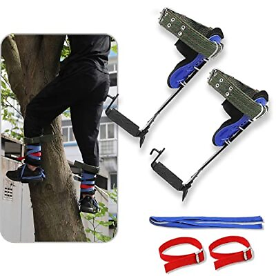 #ad HTTMT Tree Pole Climbing Spike Set Safety Belt Strap Rope Adjustable Stainle... $52.06