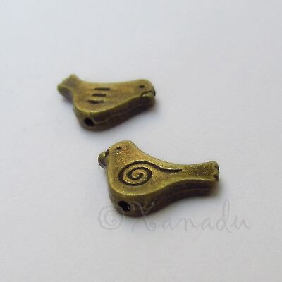 #ad Bronze Bird Spacer Beads 15mm Wholesale Antiqued Bronze C3466 10 20 Or 50PCs $8.50