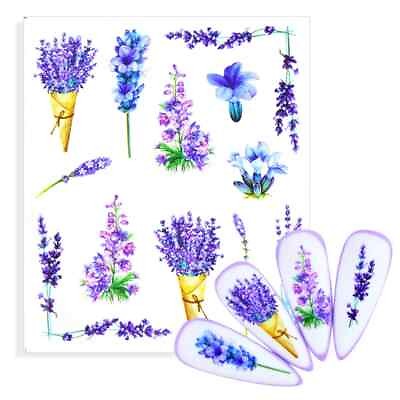 #ad 1Pc Spring Water Nail Decal and Sticker Simple Summer DIY Slider for Nail Art US $16.07