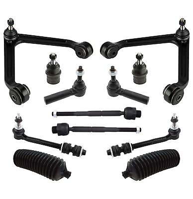 #ad 12 Pc Control Arms Inner Outer Tie Rods Sway Bar Bellow Boots for Aspen Durango $104.71