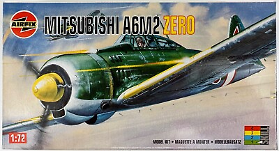 #ad Mitsubishi A6M2 Zero 1:72 Airfix 01028 Skill 1 Complete Model Kit Open Box $9.97