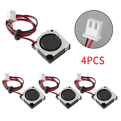 #ad 4x Brushless DC Cooling Blower Fan 5V 20065VS 20x20x6mm Sleeve 2 Pin Wire UE $18.89