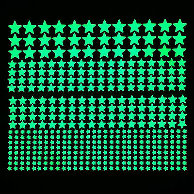 #ad 420 Wall Glow In The Dark Stars Stickers Baby Kids Nursery Bed Room Ceiling Cute $7.91
