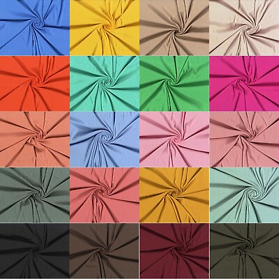 #ad Polyester Spandex 4X2 Rib Nile Rib Fabric by Yard Many Colors Free Shipping $1.00