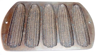 #ad Lodge Vintage Cornbread CORN BREAD Pan Cast Iron 527C2 Amazing Condition CPICS $24.60
