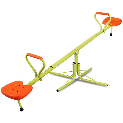 #ad Kids Seesaw Swivel Teeter 360 Degrees Rotating Playground Equipment Fun Toy Set $50.58