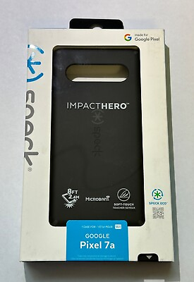 #ad NEW Speck Impact Hero Slim Soft Touch Case for Google Pixel 7a 6.1quot; Black $17.99