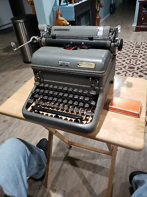 #ad Vintage 1948 Remington Rand KMC Typewriter Black Nice Condition $45.00
