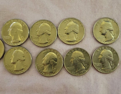 #ad Bicentennial Quarter 1776 1976 Coin D Mint Mark Lot of 8 FREE SHIPPING $28.00