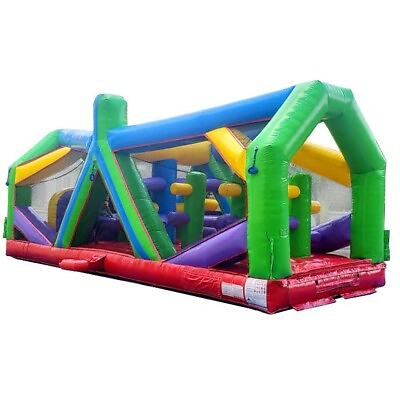 #ad Commercial Obstacle Course Inflatable Game Interactive Jumper 30 ft Radical Run $4999.99