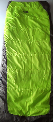 #ad The North Face Kids Great Smoky Sleepin.g Bag 20F 7C Green Gray REGULAR 65x25 $45.00